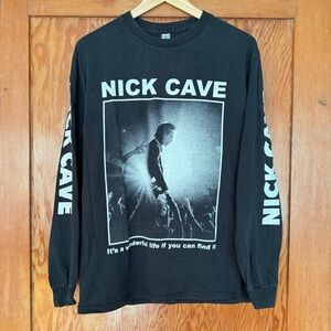 Nick Cave & the Bad Seeds Bootleg-style long sleeve tee.